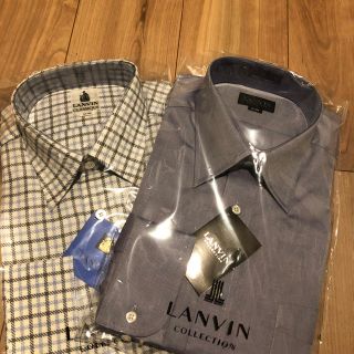 ランバン(LANVIN)の2枚セット 新品未使用 ランバン ワイシャツ 41-84 伊勢丹(シャツ)