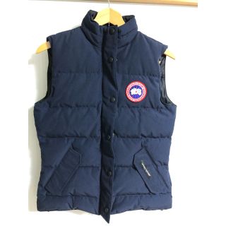 カナダグース(CANADA GOOSE)のカナダグース  ダウンベスト　濃紺　s(ダウンベスト)