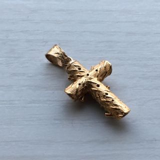 コロンビア産 エメラルド k18 18金 クロス ロザリオ 十字架 ペンダント