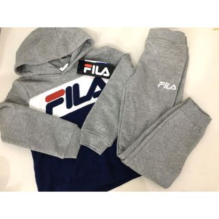 フィラ(FILA)の新品■FILA フィラ キッズ パーカー ズボン 2点セット 7/130 裏起毛(ジャケット/上着)