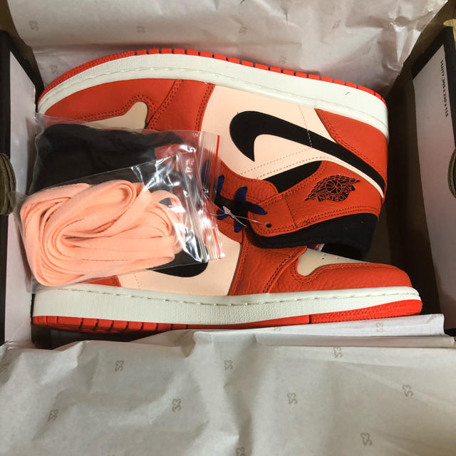 NIKE AIR JORDAN 1 MID team orange 新品未使用