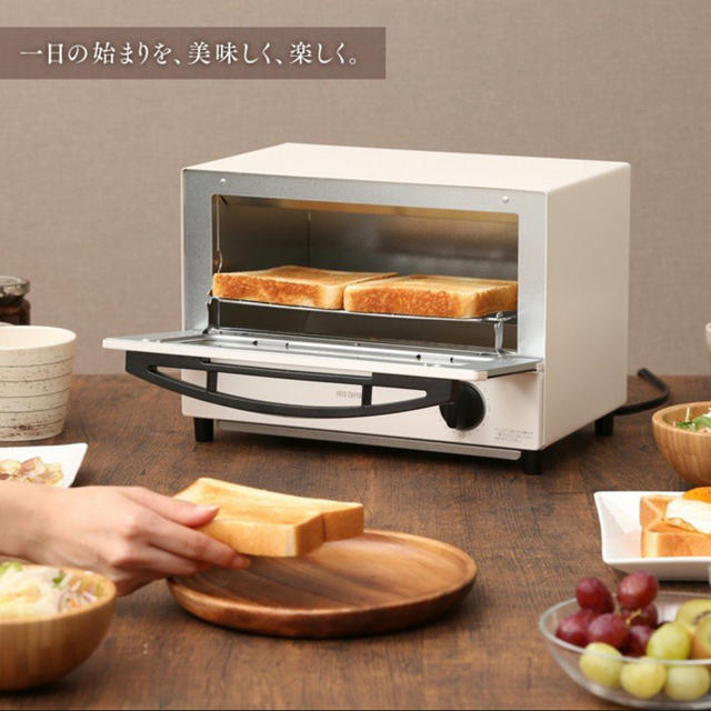 トースター 2枚 おしゃれ オーブントースター スマホ/家電/カメラの調理家電(電子レンジ)の商品写真