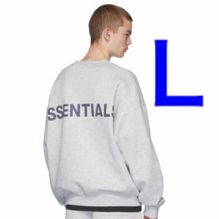 フィアオブゴッド(FEAR OF GOD)の即発 新品 ESSENTIALS グレー Ｌ スウェット FEAR OF GOD(スウェット)