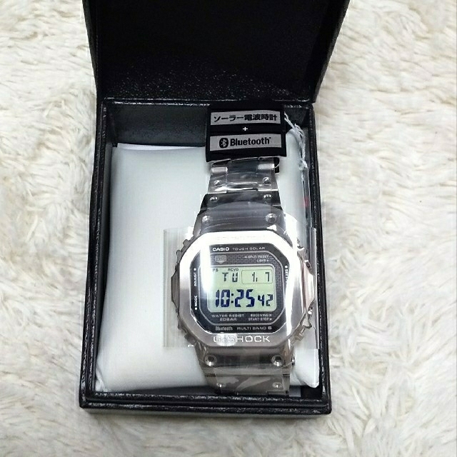 【未使用新品】フルメタル G-SHOCK シルバーGMW-B5000D-1JF腕時計(デジタル)