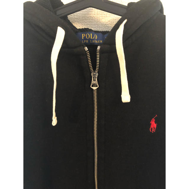 POLO RALPH LAUREN(ポロラルフローレン)のポロラルフローレン ジップアップパーカー ブラック Mサイズ メンズのトップス(パーカー)の商品写真