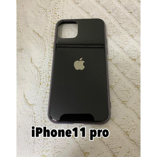 アップル(Apple)のAppleロゴ付き　iPhone11pro ケース　黒(iPhoneケース)