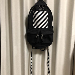 off-white DIAGONALS BACKPACK BLACK