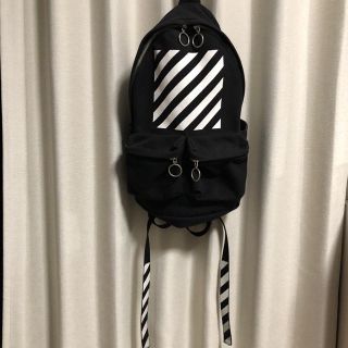 オフホワイト(OFF-WHITE)のoff-white DIAGONALS BACKPACK BLACK(バッグパック/リュック)