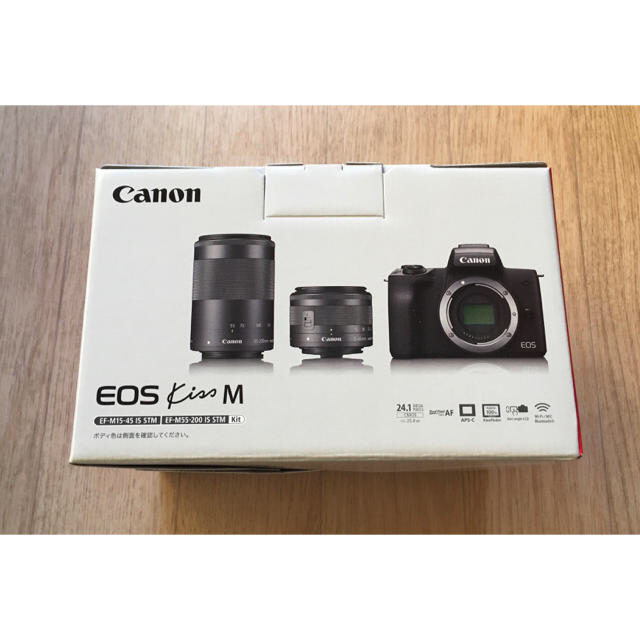 Canon - Canon eos kiss M ダブルズームキット ホワイト 新品 一眼レフ