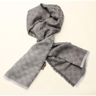 グッチ(Gucci)の新品 　 グッチ　ウール×シルク　大判　ストール　マフラー　スカーフ(マフラー)