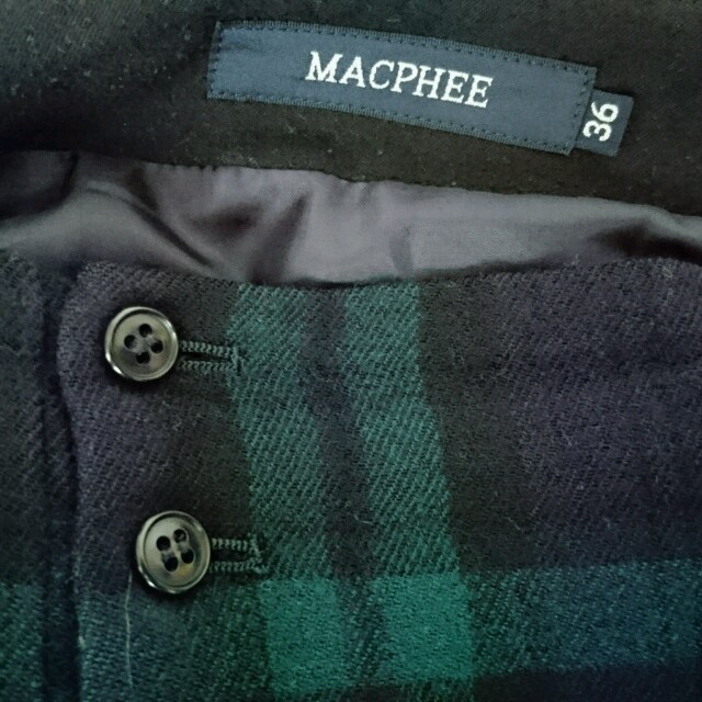 TOMORROWLAND(トゥモローランド)の美品MACPHEE☆チェックスカート36 レディースのスカート(ひざ丈スカート)の商品写真