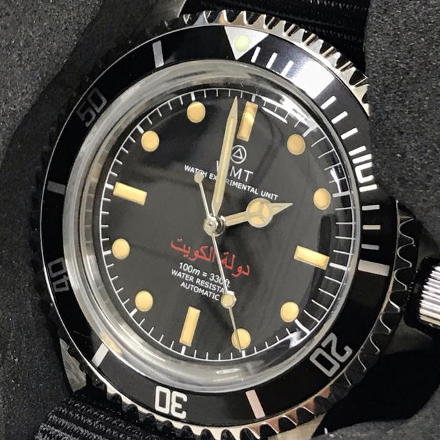 腕時計(アナログ)新品！WMT ROYAL MARINE KUWAIT RED DIAL 時計