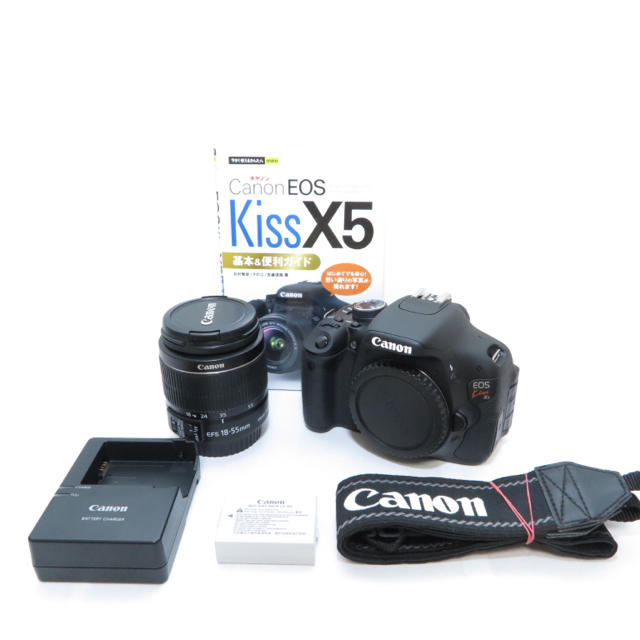 極上美品 Canon EOS kiss X5 標準ズームレンズキット ガイド付！