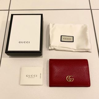 グッチ(Gucci)のグッチ　プチマーモント　カードケース　名刺入れ　GG マーモント(名刺入れ/定期入れ)