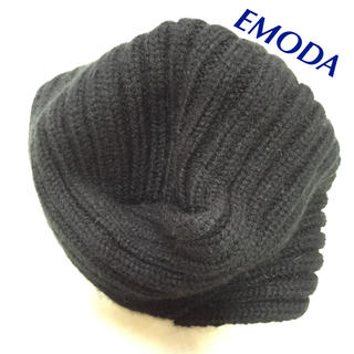 エモダ(EMODA)のEMODAモヘアマロンキャップ♡ニット帽(ニット帽/ビーニー)