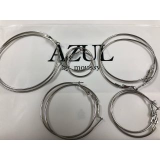 ザラ(ZARA)の新品未使用シルバーフープピアス(ピアス(両耳用))