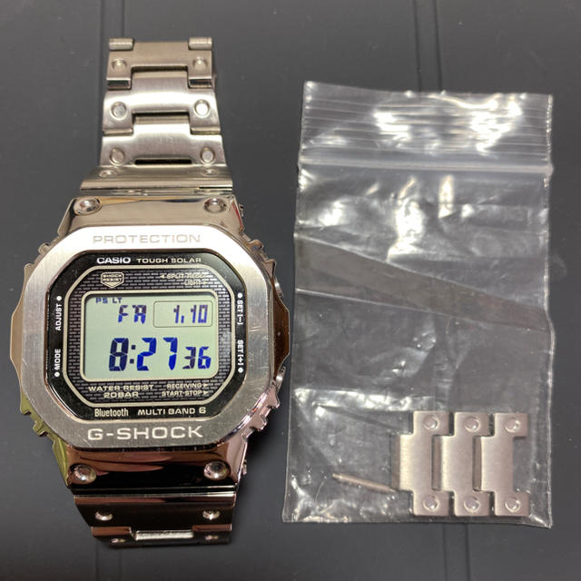 G-SHOCK(ジーショック)のG-Shock GMW-B5000 シルバー ステンレス フレメタル メンズの時計(腕時計(デジタル))の商品写真