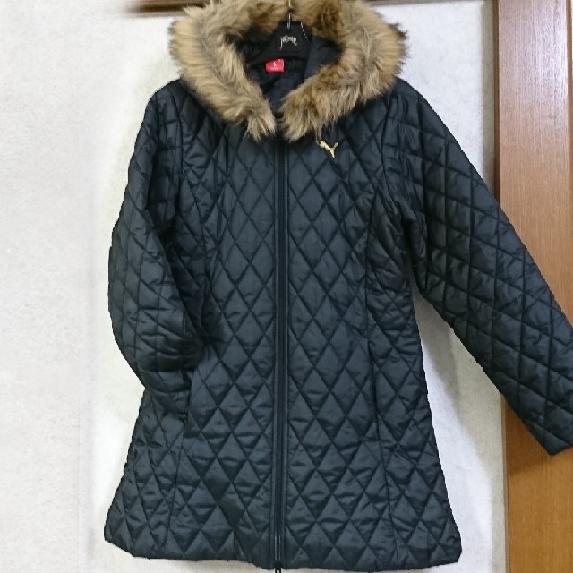 UNIQLO(ユニクロ)のお値下げ☆プーマキルティングコート黒 レディースのジャケット/アウター(ダウンコート)の商品写真