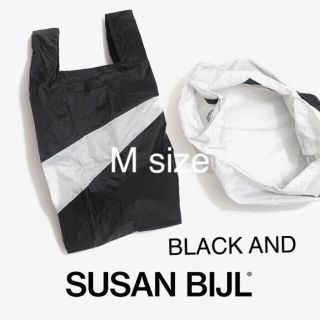 スーザンベル(SUSAN BIJL)のスーザンベル モノクロ 黒 BLACKand andWHITE(エコバッグ)