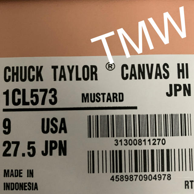 アディクト CONVERSE - converse addict mastard 27.5cmの通販 by TMW's shop|コンバースならラクマ ブランド