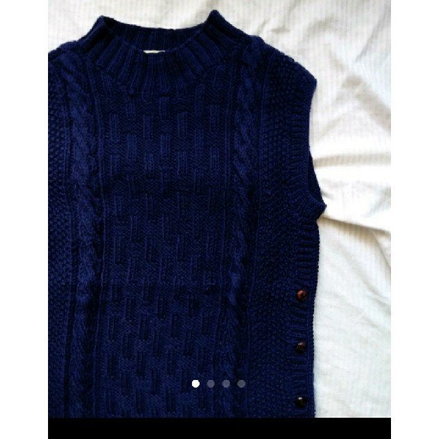 hooked vintage 購入　ケーブル編みベスト