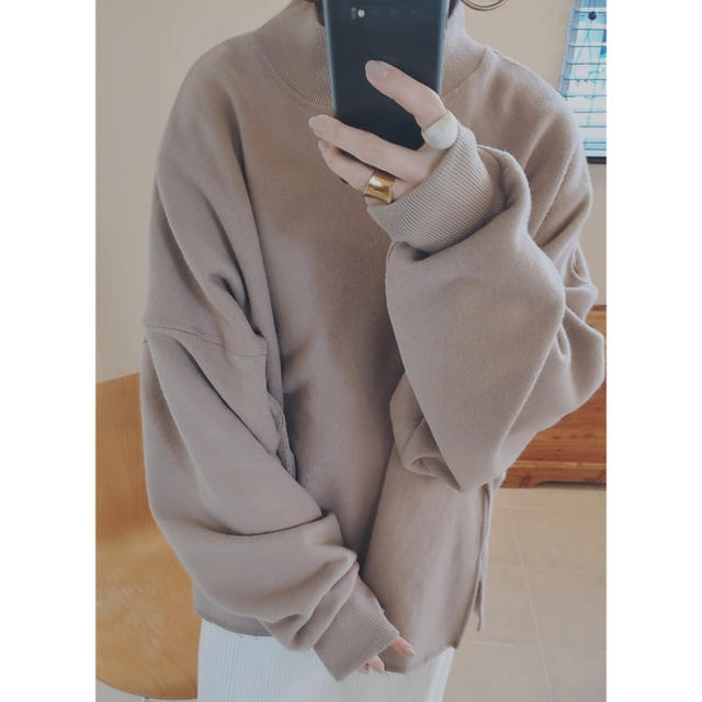 aries mirage☆warm over highneck pullover - トレーナー/スウェット