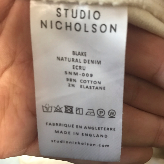 1LDK SELECT(ワンエルディーケーセレクト)のstudio nicholson  BLAKE メンズのパンツ(デニム/ジーンズ)の商品写真