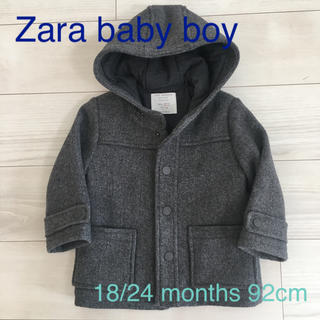 ザラキッズ(ZARA KIDS)の【美品】zara baby boy ダッフルコート 92cm(コート)