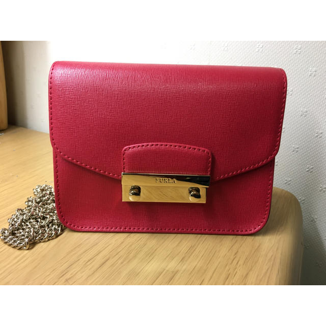 美品 FURLA フルラ メトロポリス ショルダーバッグ グリーン系