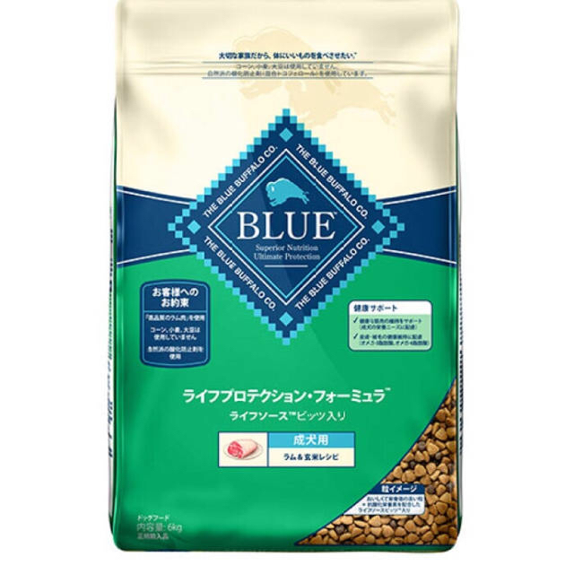  ブルー LPF 成犬用 ラム＆玄米 6kg   その他のペット用品(ペットフード)の商品写真