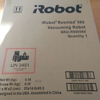 アイロボット(iRobot)の新品　iRobot ルンバ980 R980060 お掃除ロボット(掃除機)