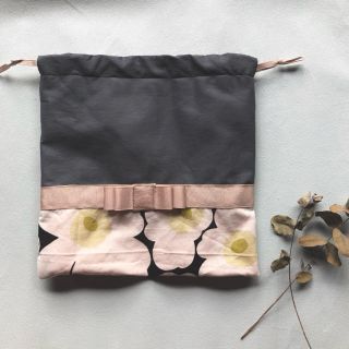 マリメッコ(marimekko)の【handmade】コップ袋 巾着袋(ランチボックス巾着)