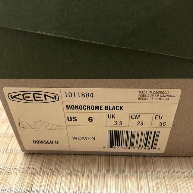 KEEN(キーン)の【バジルさん様】KEEN ハウザーII 黒　23㎝ レディースの靴/シューズ(スリッポン/モカシン)の商品写真