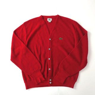 ラコステ(LACOSTE)のUSA製 ラコステ CHEMISE LACOSTE　ニットカーディガン(カーディガン)