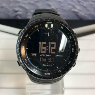 スント(SUUNTO)の【ponsuke様専用】スント　コア　オールブラック　（箱、英文説明書あり）(腕時計(デジタル))