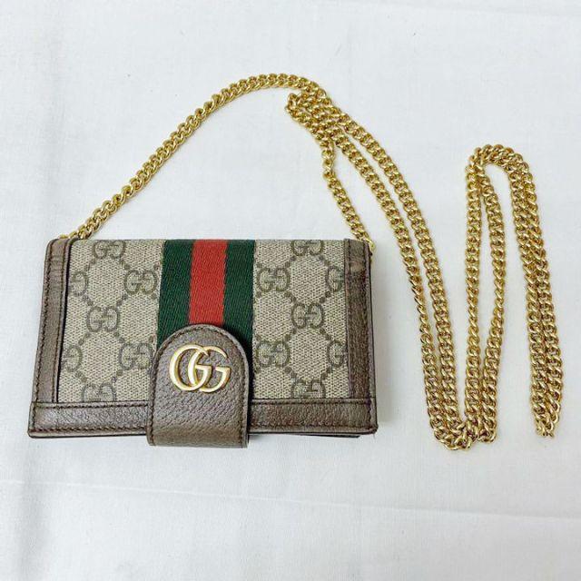 Gucci - 【美品】グッチ iPhone7/8用ケース GGキャンバス シェリーラインの通販