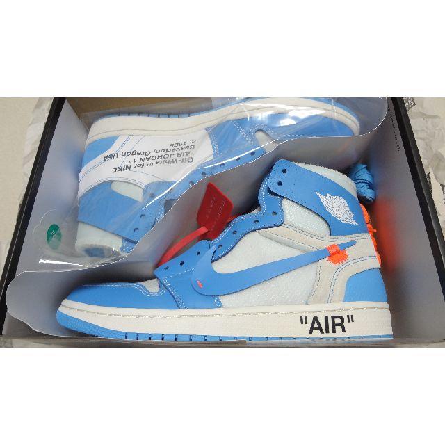 スニーカー NIKE - NIKE AIR JORDAN 1 NRG Off-White UNC