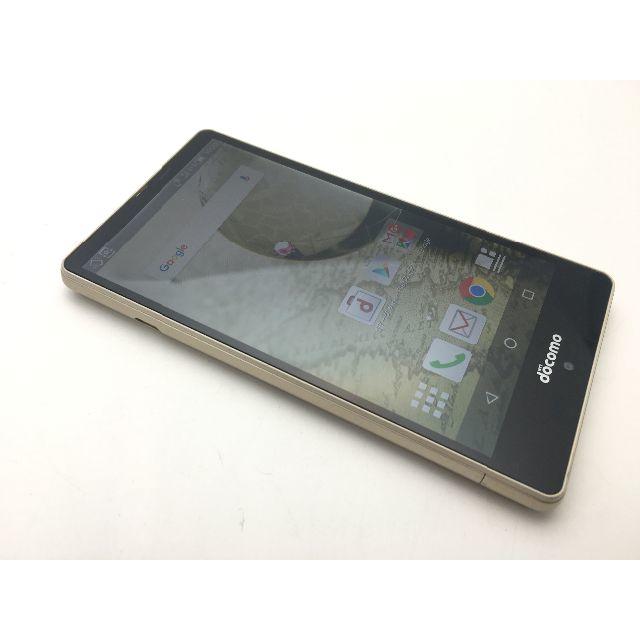 SHARP(シャープ)のSIMフリー docomo AQUOS EVER SH-04G ゴールド◆中古◆ スマホ/家電/カメラのスマートフォン/携帯電話(スマートフォン本体)の商品写真