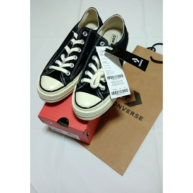 24cm CONVERSE CT70 復刻版 ローカット ブラック