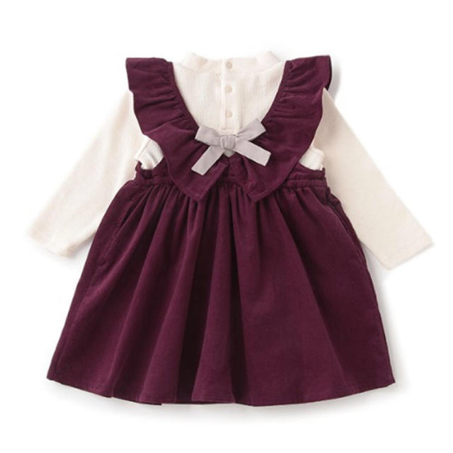 petit main(プティマイン)の新品☆petit main ワンピ☆90 キッズ/ベビー/マタニティのキッズ服女の子用(90cm~)(ワンピース)の商品写真