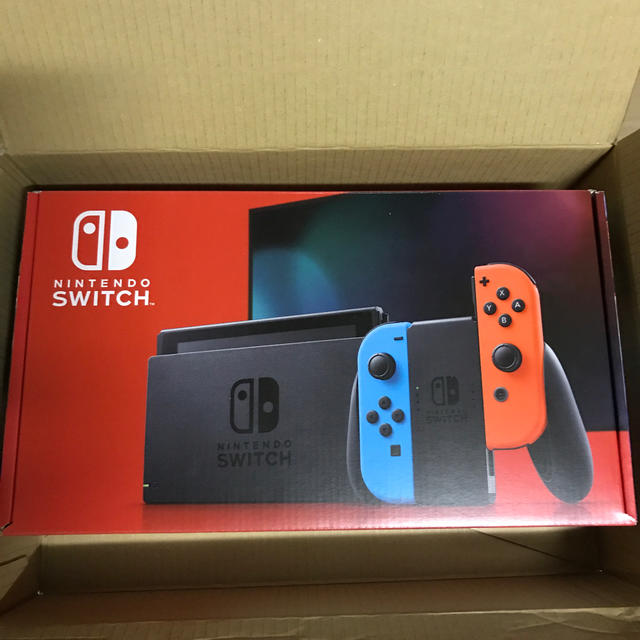 Nintendo Switch(ニンテンドースイッチ)のNintendo Switch JOY-CON(L) ネオンブルー/(R) ネオ エンタメ/ホビーのゲームソフト/ゲーム機本体(家庭用ゲーム機本体)の商品写真