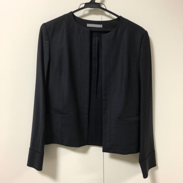 theory luxe Executive ノーカラー ジャケット 紺 40 - www