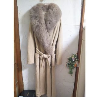 マックスマーラ(Max Mara)の愛雛♡様専用ページ　MaxMara　フォックスファーカシミヤ&ウールロングコート(毛皮/ファーコート)