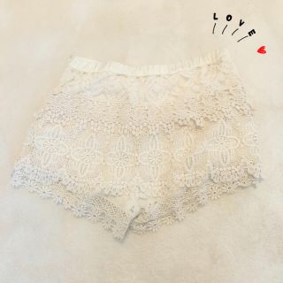 ヘザー(heather)の送料込♡レースショートパンツ(ショートパンツ)