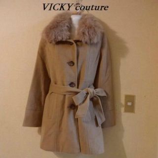 ビッキー(VICKY)のVICKY coutureビッキー♡フォックスファーウールコート(ロングコート)