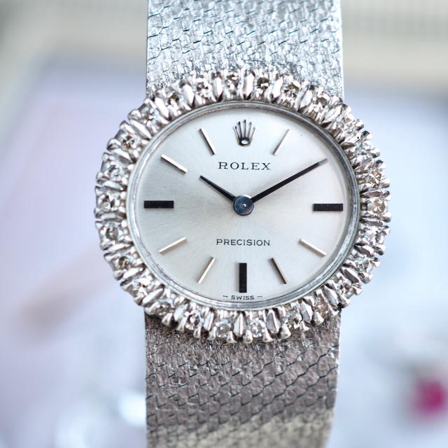 ROLEX(ロレックス)のOH済 超美品✨ロレックス ダイヤベゼル プレシジョン✨カルティエ オメガ レディースのファッション小物(腕時計)の商品写真