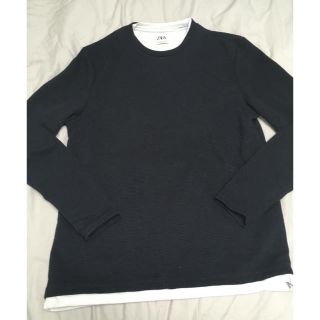 ザラ(ZARA)の新作  超美品  ZARA mens カットソー(Tシャツ/カットソー(七分/長袖))