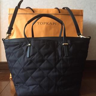 トプカピ(TOPKAPI)の【最終お値下げ】トプカピ TOPKAPI 黒 キルティング トートバッグ(ショルダーバッグ)