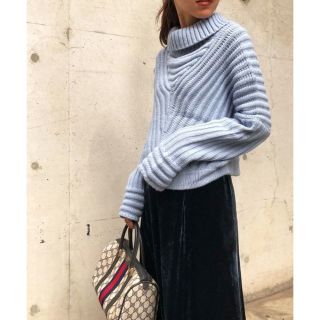 アメリヴィンテージ(Ameri VINTAGE)のアメリヴィンテージ　BIG RIB COLLAR KNIT(ニット/セーター)