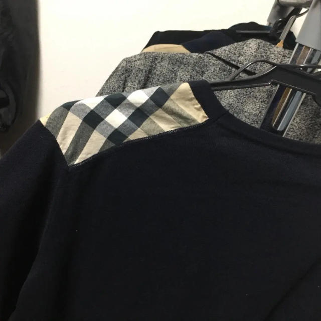 BURBERRY(バーバリー)のBurberry チェック柄ニット メンズのトップス(ニット/セーター)の商品写真